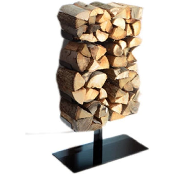 Radius - Wooden Tree staand rek voor haardhout - zwart