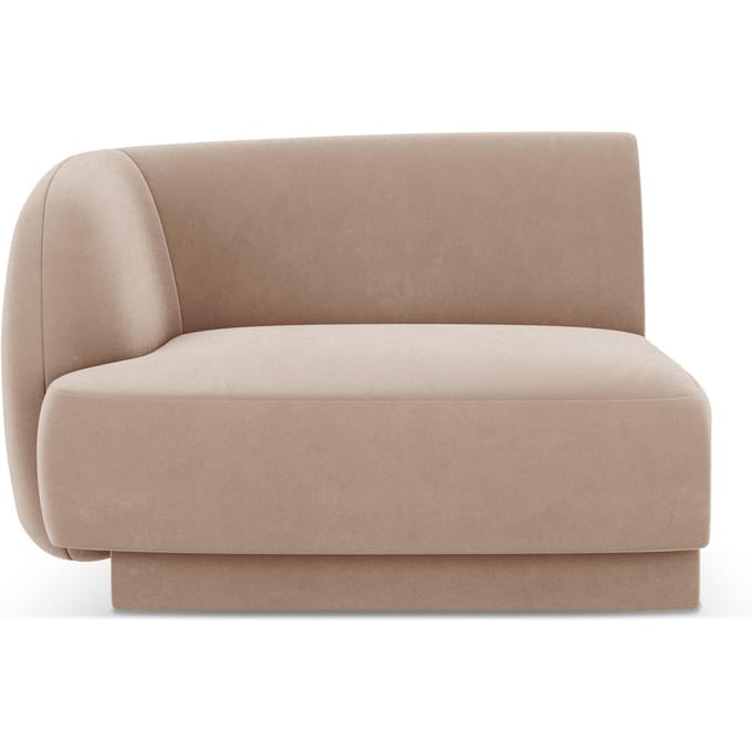 Modulair hoekelement Miley links velvet | Micadoni Limited Edition