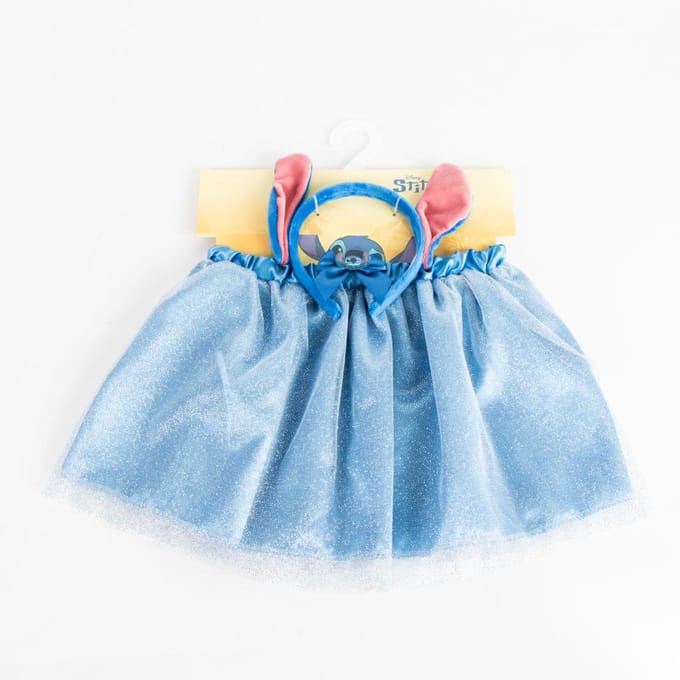 Stitch Verkleedset - Jurk Tutu & Oortjes - Disney's Lilo & Stitch