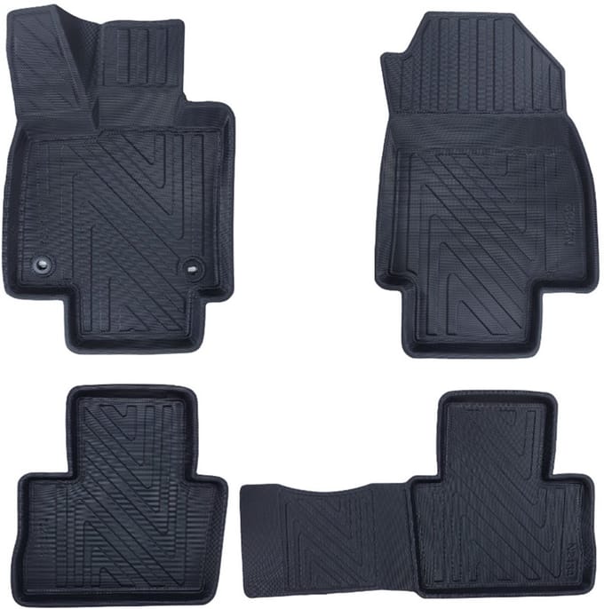 Rubbermatten Toyota RAV4 (ook hybrid) 2019-heden (complete set) - Premium carbonlook