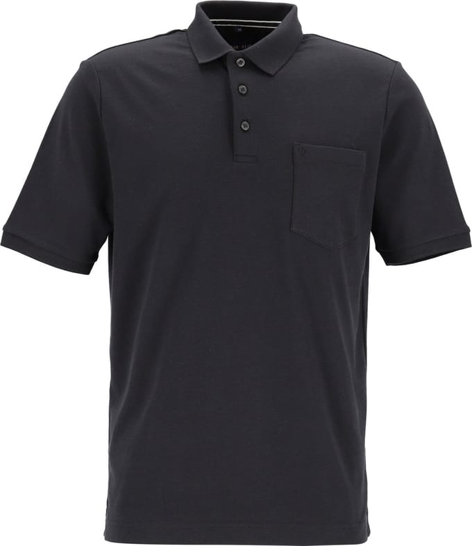 MARVELIS modern fit poloshirt - quick dry - zwart