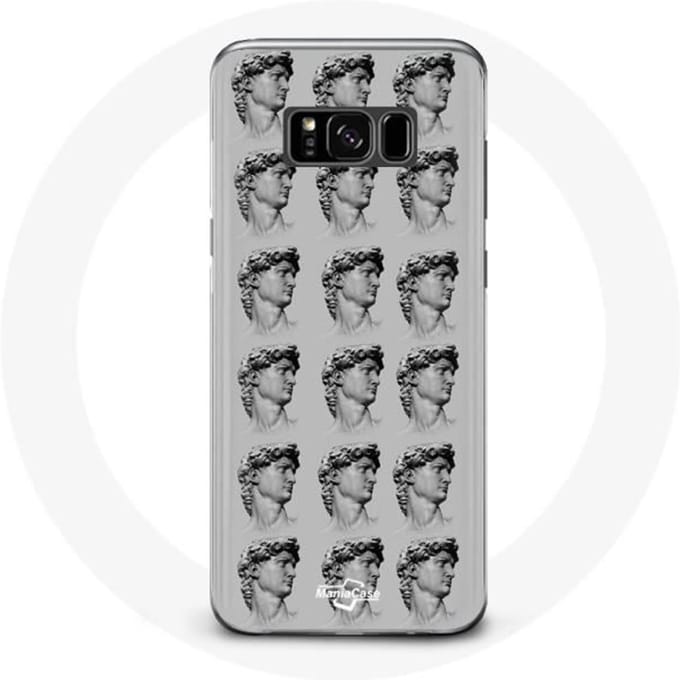 Coque pour Samsung Galaxy S8 plus Statue fond gris