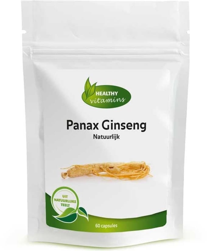 Panax Ginseng Natuurlijk uit Witte Koreaanse Ginseng | 60 capsules