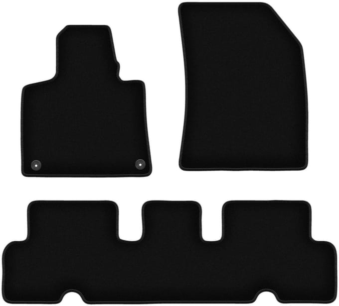 BASIC zwarte veloursmatten voor: Citroen C4 Spacetourer minivan (2013-2018)