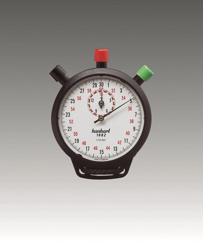 Hanhart stopwatch mechanisch Amigo 141.0434-00 -  1/10 sec - 15 min.