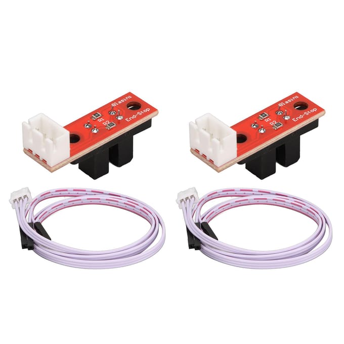 6 Set Optische Eindstop Gevoelig Geluidsvrij 3D Printer Mechanische Optische Eindschakelaar Eindstop 5V white