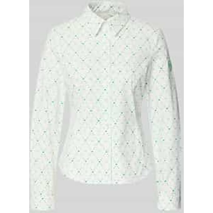 Slim fit blouse in all-over look