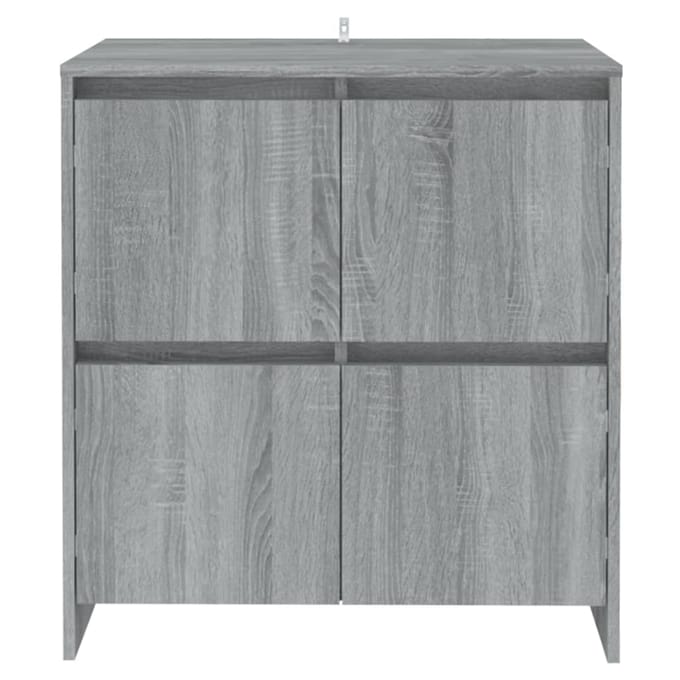 vidaXL - Dressoir - 70x41x75 - cm - bewerkt - hout - grijs - sonoma - eikenkleurig