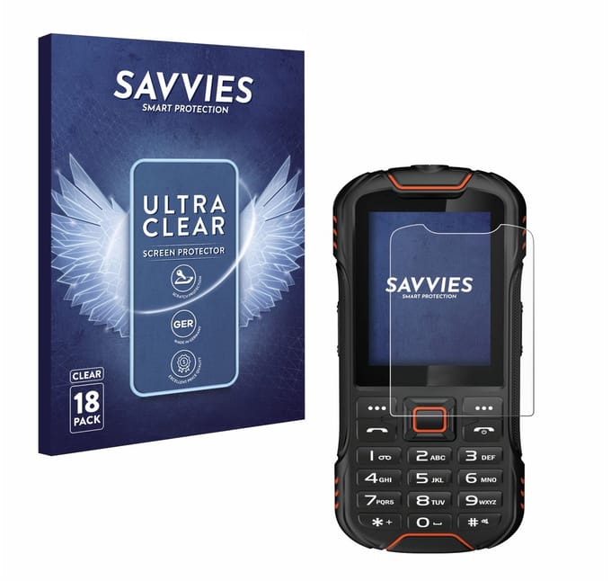 Savvies - Screenprotector voor Gigaset GLX8 - Folie Beschermfolie transparant 18 Stuks
