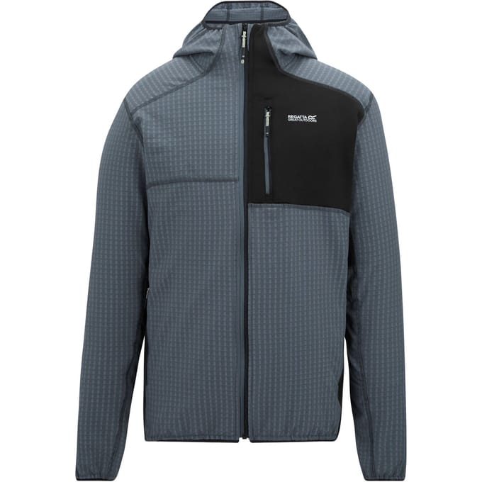 Regatta Heren Alven Full Zip Fleecejack (Stormgrijs/Zwart)