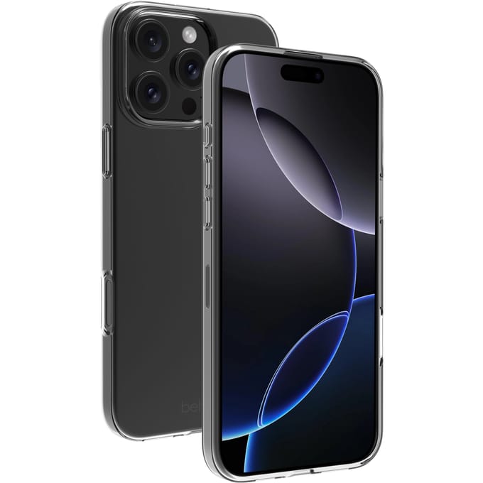 BeHello iPhone 16 Pro Max Hoesje - Thin Gel Case - Flexibel iPhone 16 Pro Max Hoesje van Ecologisch Plastic - Transparant