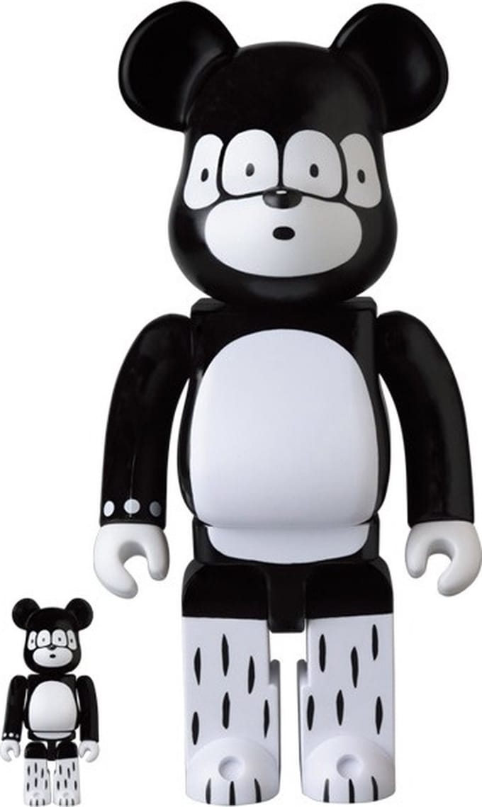 400% & 100% Bearbrick set - Matthew By Bridge Ship House by Medicom Toys