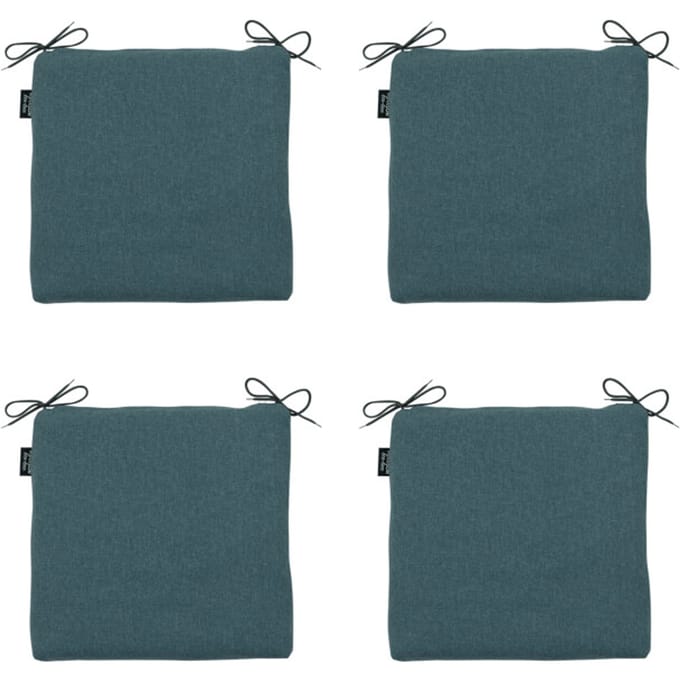 Madison - Zitkussen Sea blue canvas eco+ - Ca. 40x40 cm - Set van 4