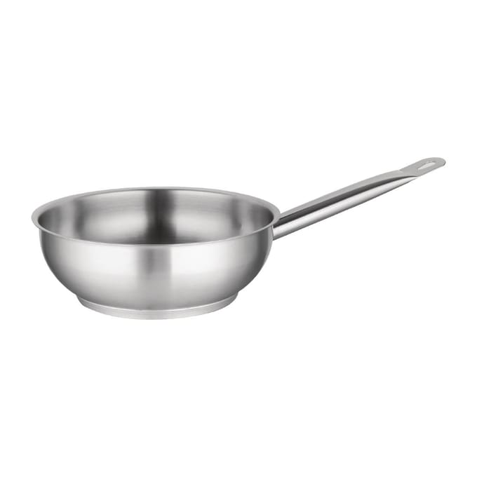 Conische RVS Sauteuse - 24cm - Vogue M923 - Horeca & Professioneel