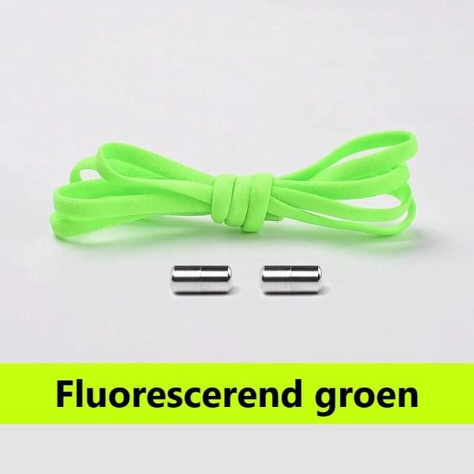 Neon groene veters - Plat - 100 CM