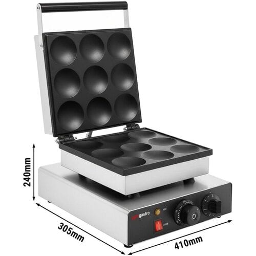GGM Gastro Waffeleisen - Einzeln - Manuell - 1,75 kW - Form: 9 American Pancakes