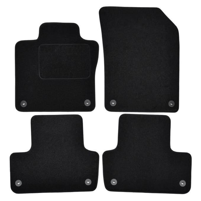 Vloermatten - Volvo - XC60 - Zwart Velours - 4 stuks - Nauwkeurige pasvorm