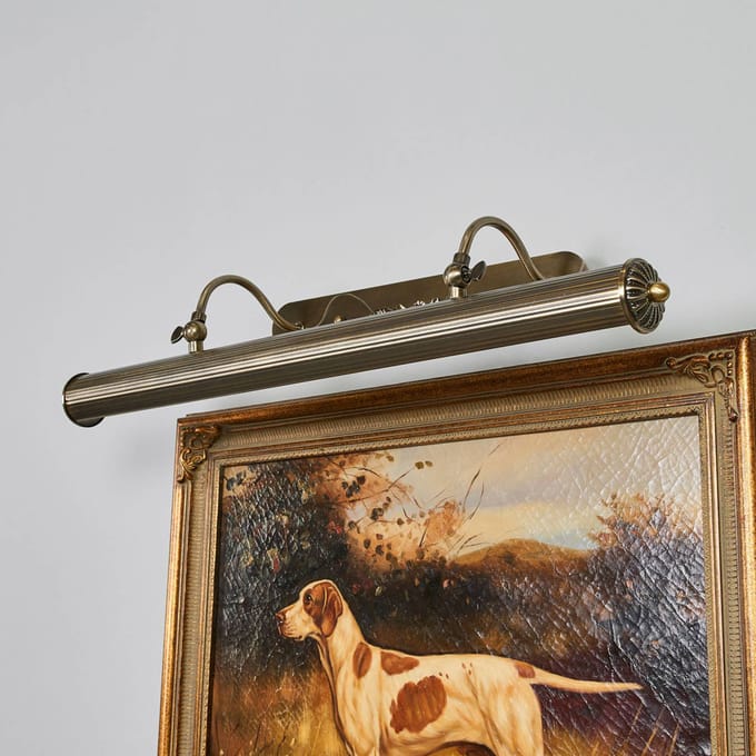 Lindby - Wandlamp - 4lichts - Metaal - H: 20 cm - E14 - antiek messing