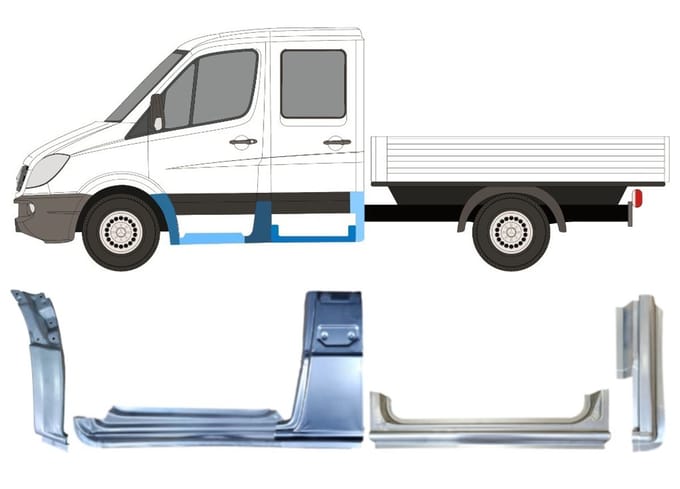 Reparatiepaneel set voor Mercedes Sprinter 2006-2018 / Links