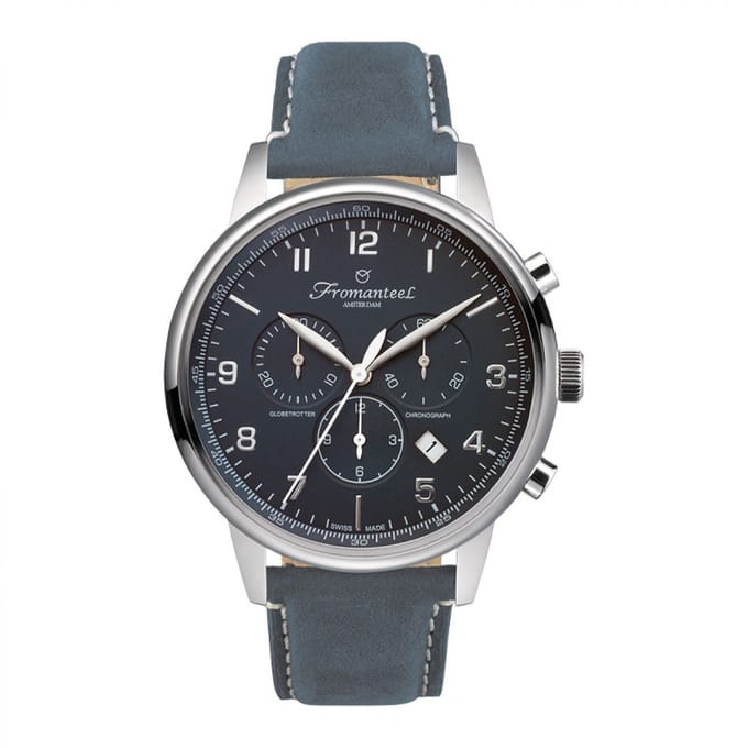 Refurbished Fromanteel Globetrotter Chrono GT-0702-022 Heren Horloge 42mm