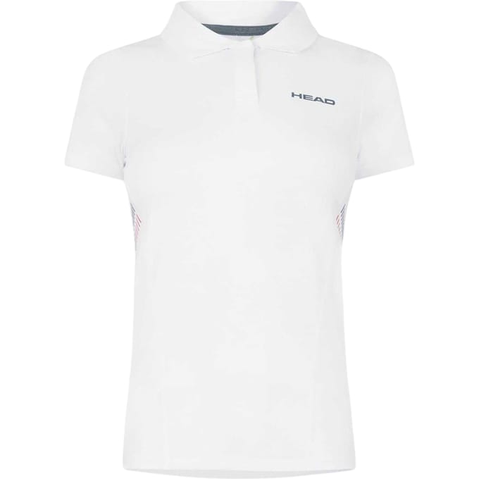 Head Poloshirt met clublogo voor dames (Wit)