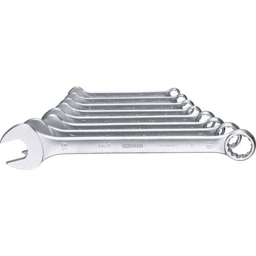 Gedore 6092850 7-080 Ring-steeksleutelset 8-delig Sleutelbreedte (metrisch) 8 - 19 mm