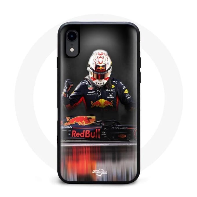 Coque - Formula 1 - Iphone X - Souple - Noir - Motif Verstappen