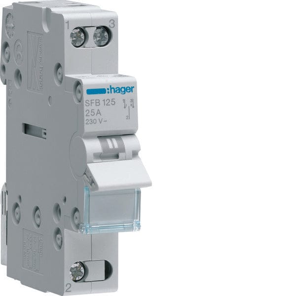 Hager SFB Inbouwschakelaar Modulair - SFB125 - E2SHB