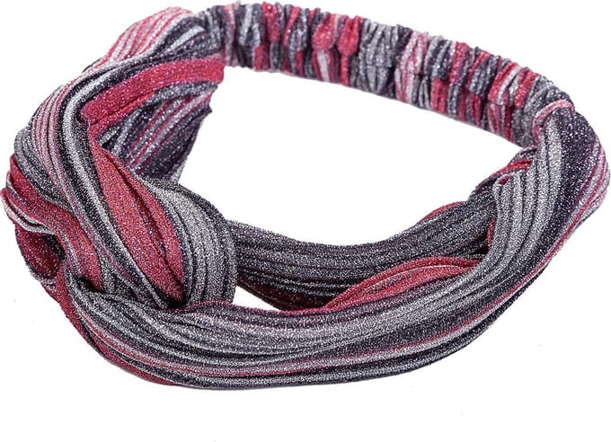Juleeze Haarband Dames Rood Synthetisch Gestreept