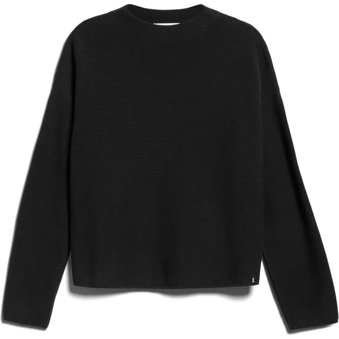 Gebreide pullover met ronde hals, model 'MERINAA'