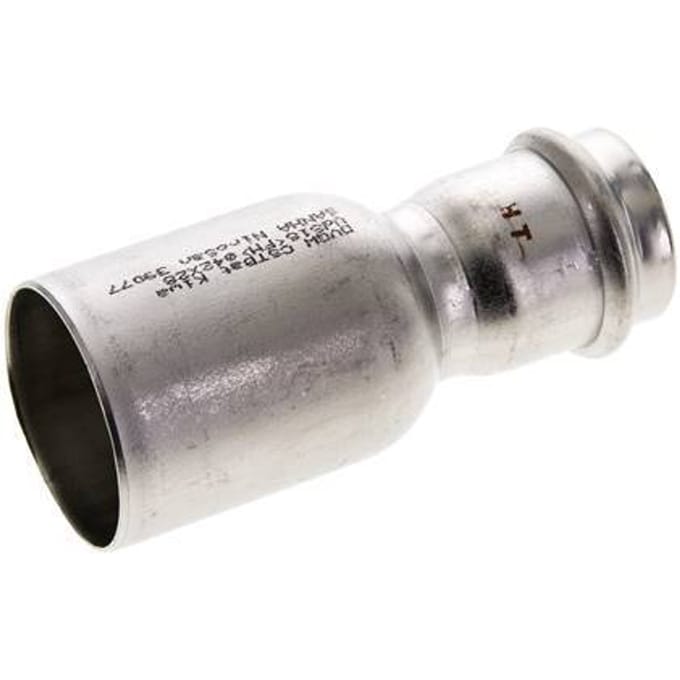 Perskoppeling - 28mm Persmof & 42mm Buiseinde - RVS