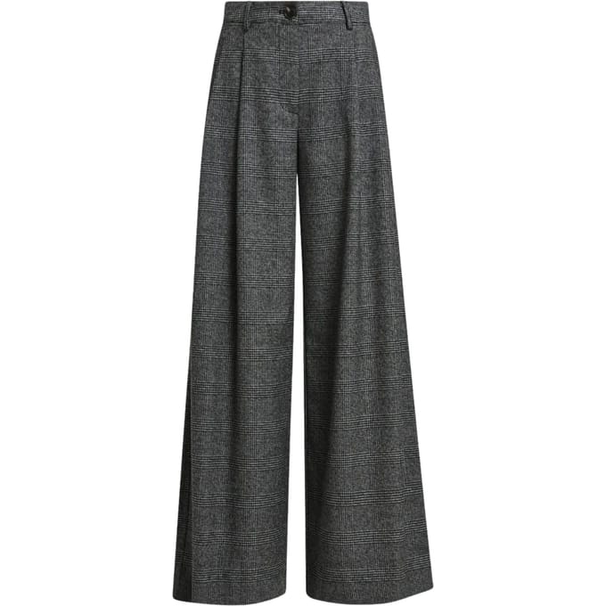 Essentiel Antwerp Wide Leg Pants Pantalons Grijs Kollection