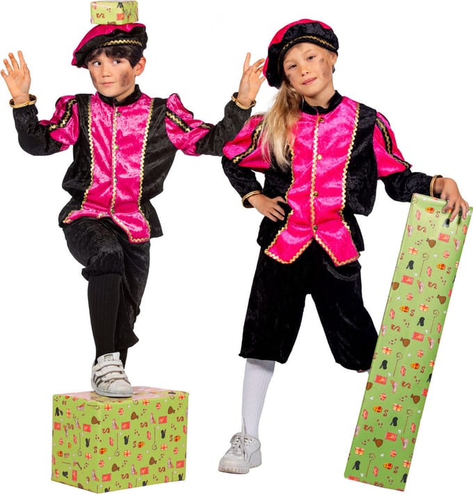 Pietenpak - Roze-Zwart - Kinderen