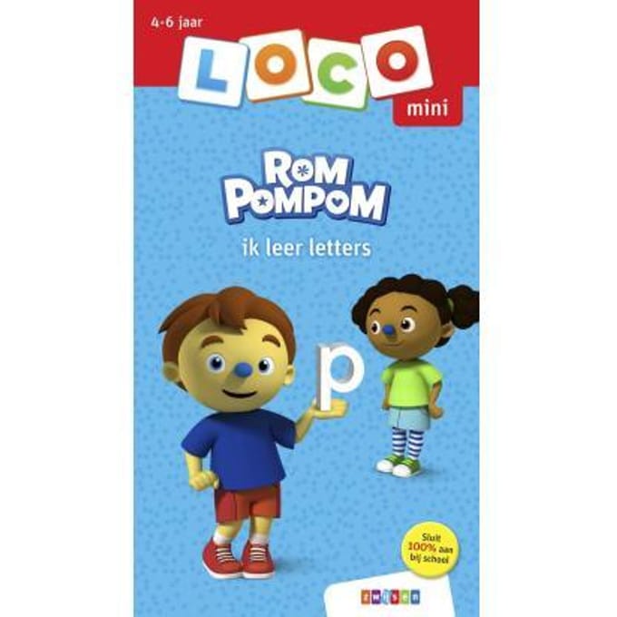Loco mini Rompompom ik leer letters Educatieve boeken (spelletjes en raadsels)