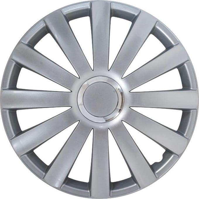 Autostyle Wieldoppen Spyder 17 Inch Abs Zilver Set Van 4