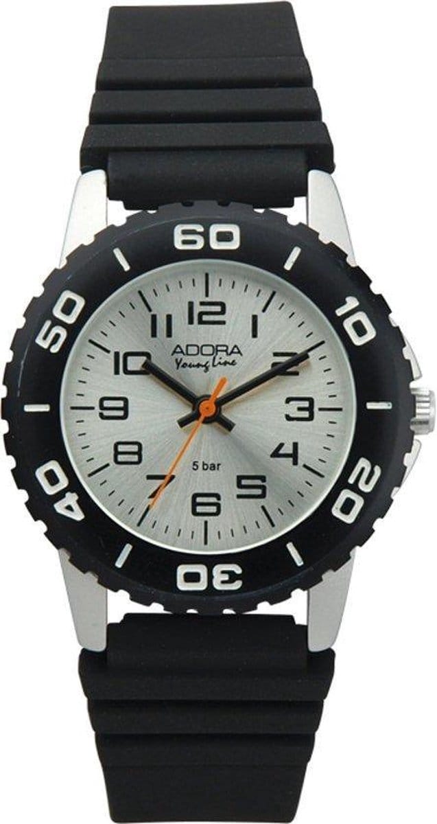 Adora kinderhorloge met rubber band AY4276 zwart
