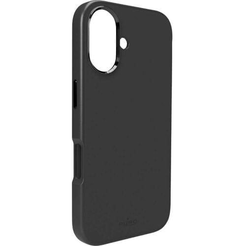 Puro Icon Mag Pro Liquid Silicone Case for iPhone 17 MagSafe Compatible with Camera Protection and Aluminum Buttons - Black