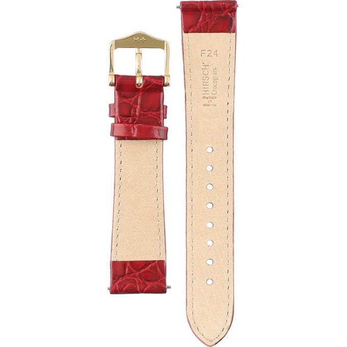 Hirsch 12302860NQ-1-18 Crocograin Horlogeband