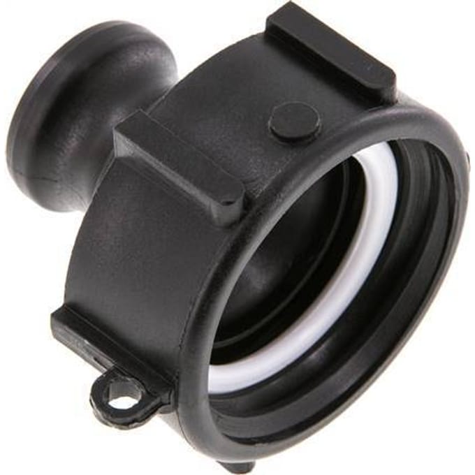 Camlock DN 25 (1'') Koppeling PolypropyleenS 60 x 6 met IBC-connector Type A MIL-C-27487