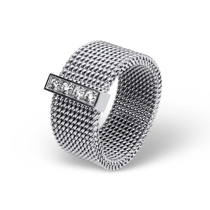 Montebello Ring Parmis - 316L Staal - 8mm - Maat 53-17mm