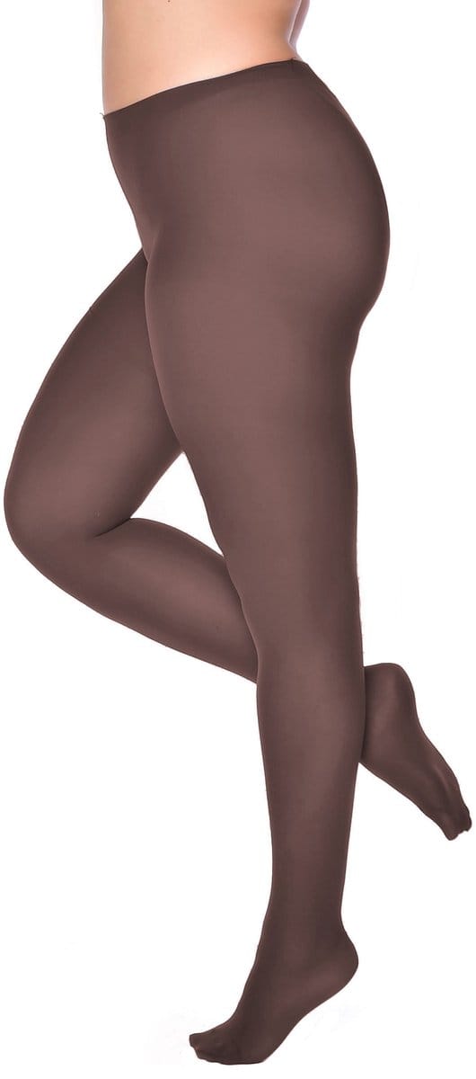 Pamela Mann Curvy – Panty – 50 Denier – Grote Maat 52-54 – Donkerbruin