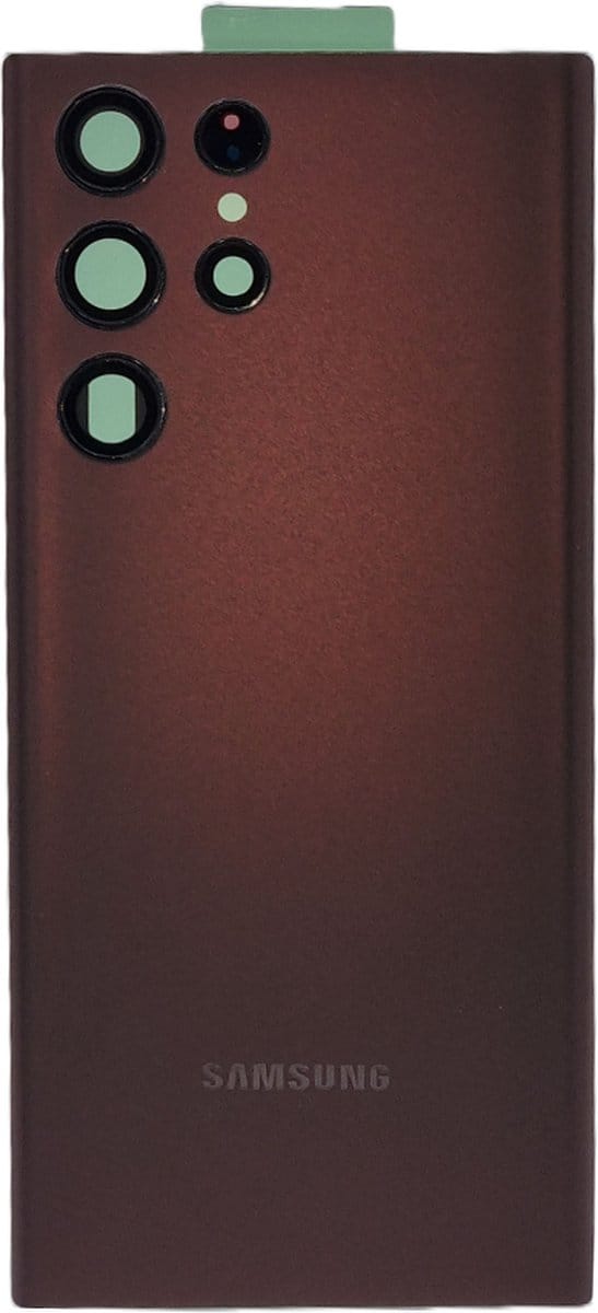 Achterkant Geschikt voor Samsung Galaxy S22 Ultra – Premium – Wijnrood