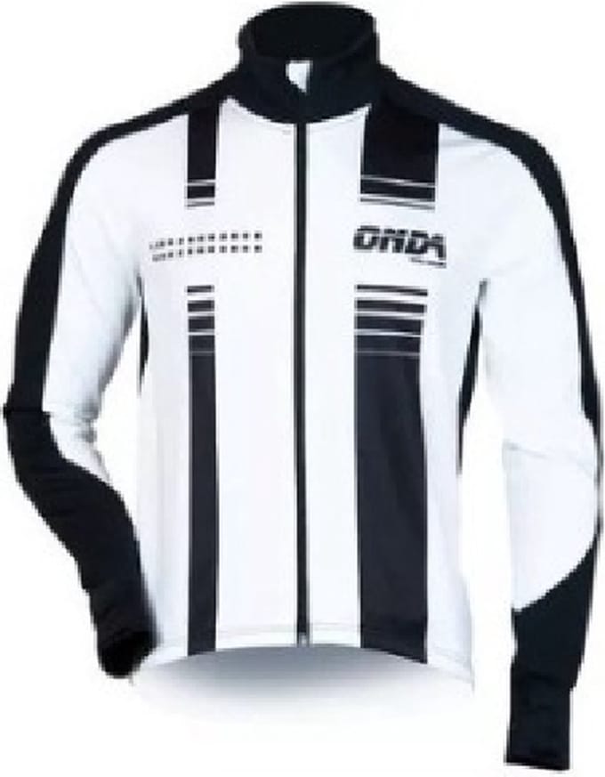 ONDA FIETSJACK WINDDICHT HEREN ZWART WIT - PRO MINHO - M