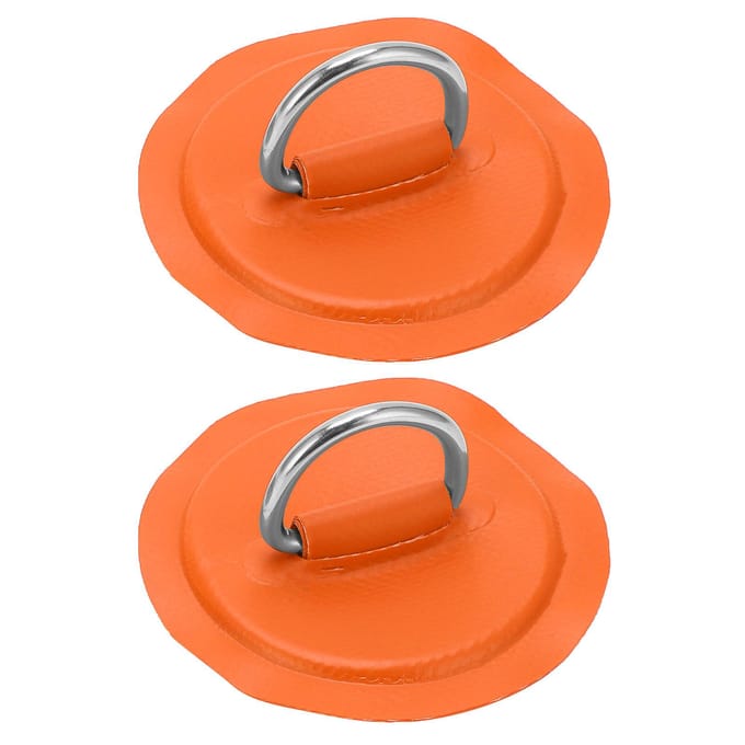 D-ring Pad Patch PVC Opblaasbare Boot Vlot Bijboot Kano Surfplank Kajak Vastzet Fitting Oranje