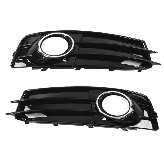 Voorbumper Mistlamp Onderste Grille Afdekking Sierlijst Gegalvaniseerd 8P0807682 Vervanging voor A3 8P 2009‑2012 black