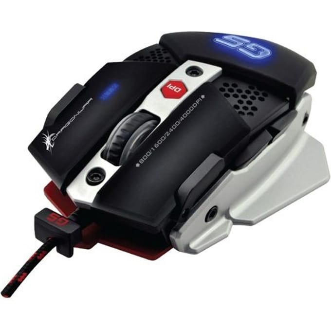 Dragon War G5 WARLORD - Gaming muis - USB Type-A - Optisch - 10000 DPI - Rechtshandig