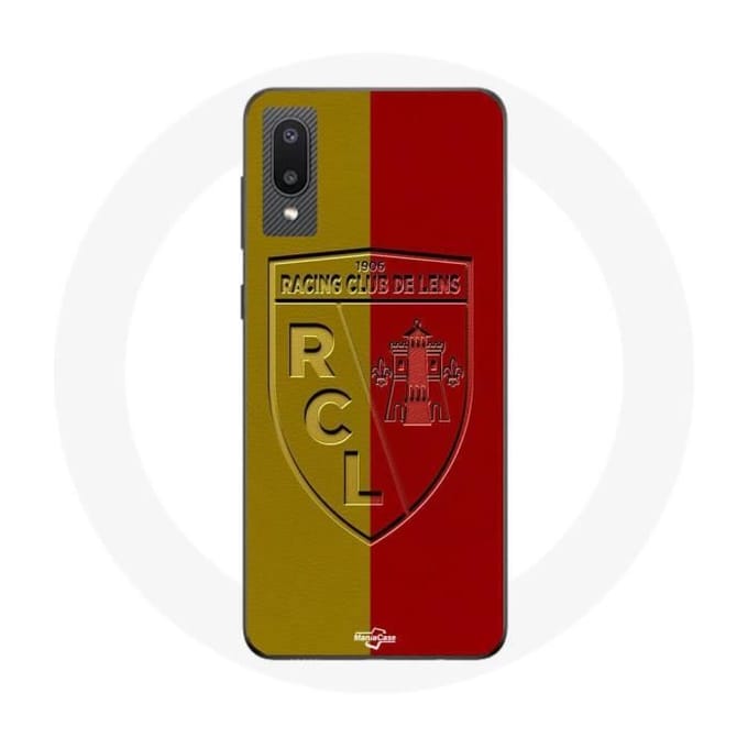 Coque - Maniacase - Samsung Galaxy A02 - Souple - Logo jaune et rouge - Protection décorative noir