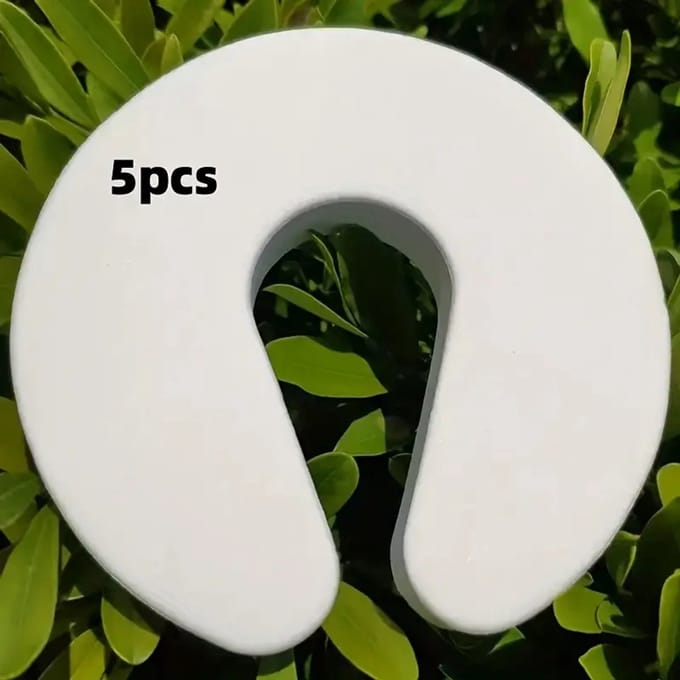 5 stuks zachte schuim deurstopper - wit - multifunctioneel - 1.5 cm x 9.5 cm