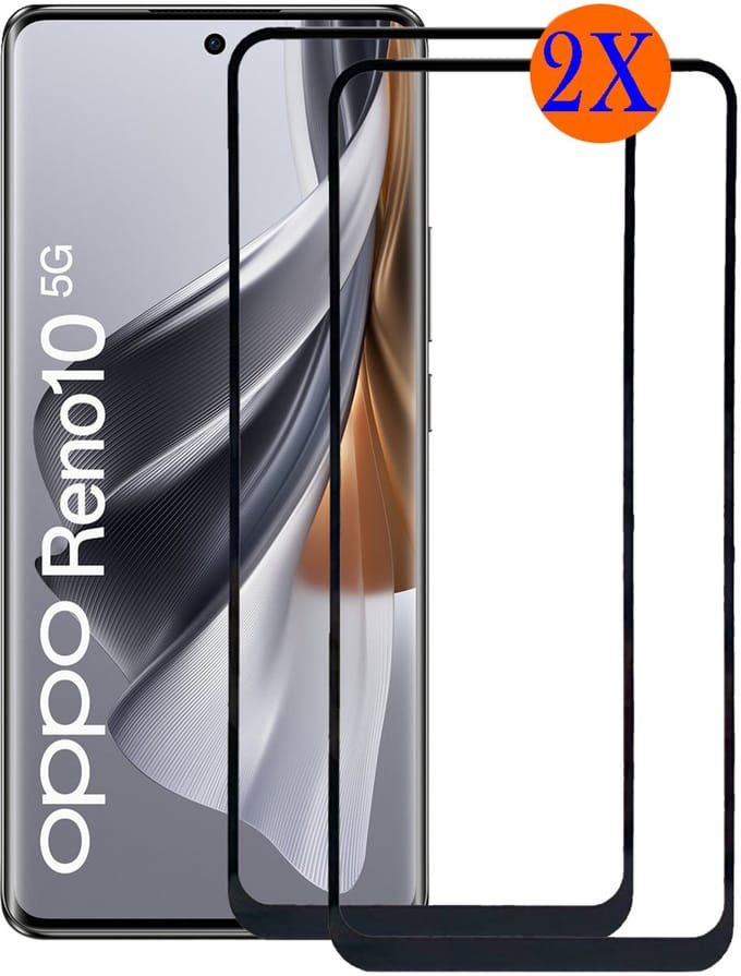 Sanmai Screenprotector - Oppo Reno 10 Pro 5G Screenprotector Glas Temperde Glas - Oppo Reno10 Pro Screen Protector Glas Gehard- 2 STUKS