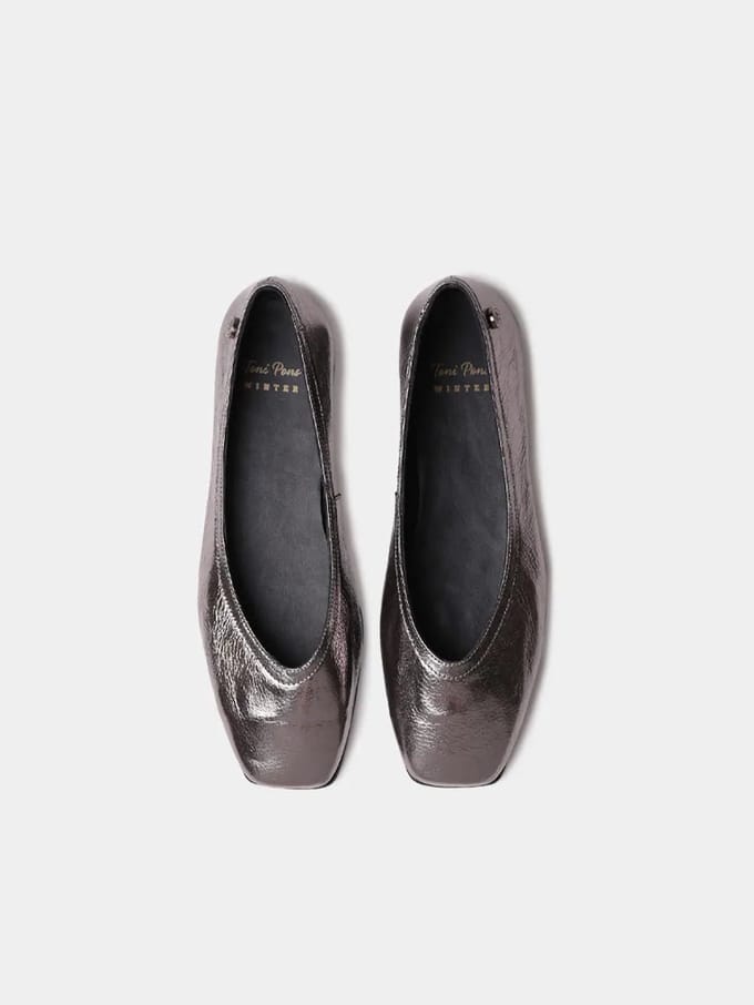 Damesballerina's van glanzend leer | MELISA-MT
